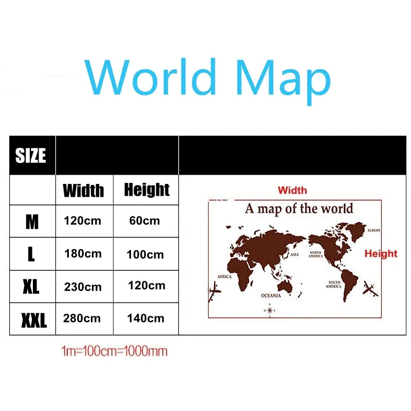 World Map Wall 3D Acrylic Wall Stickers Three-Dimensional Stickers Bedroom Background Wall Decoration Stickers Office Decor