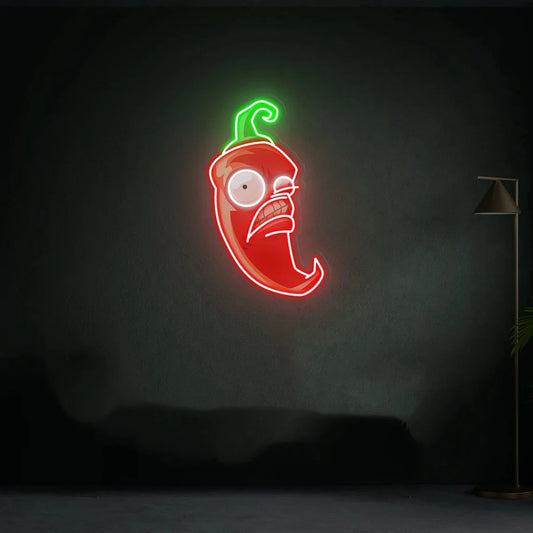 Chili Neon Sign Custom Neon Sign Personalise Gift Kitchen Decor Wall Art Lving Room Decor
