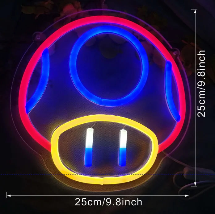 LED Neon Bedroom Ambient Light Room Small Wall Lamp Modeling Ornament Decorative Light Layout Ins Wind Internet Celebrity Bar