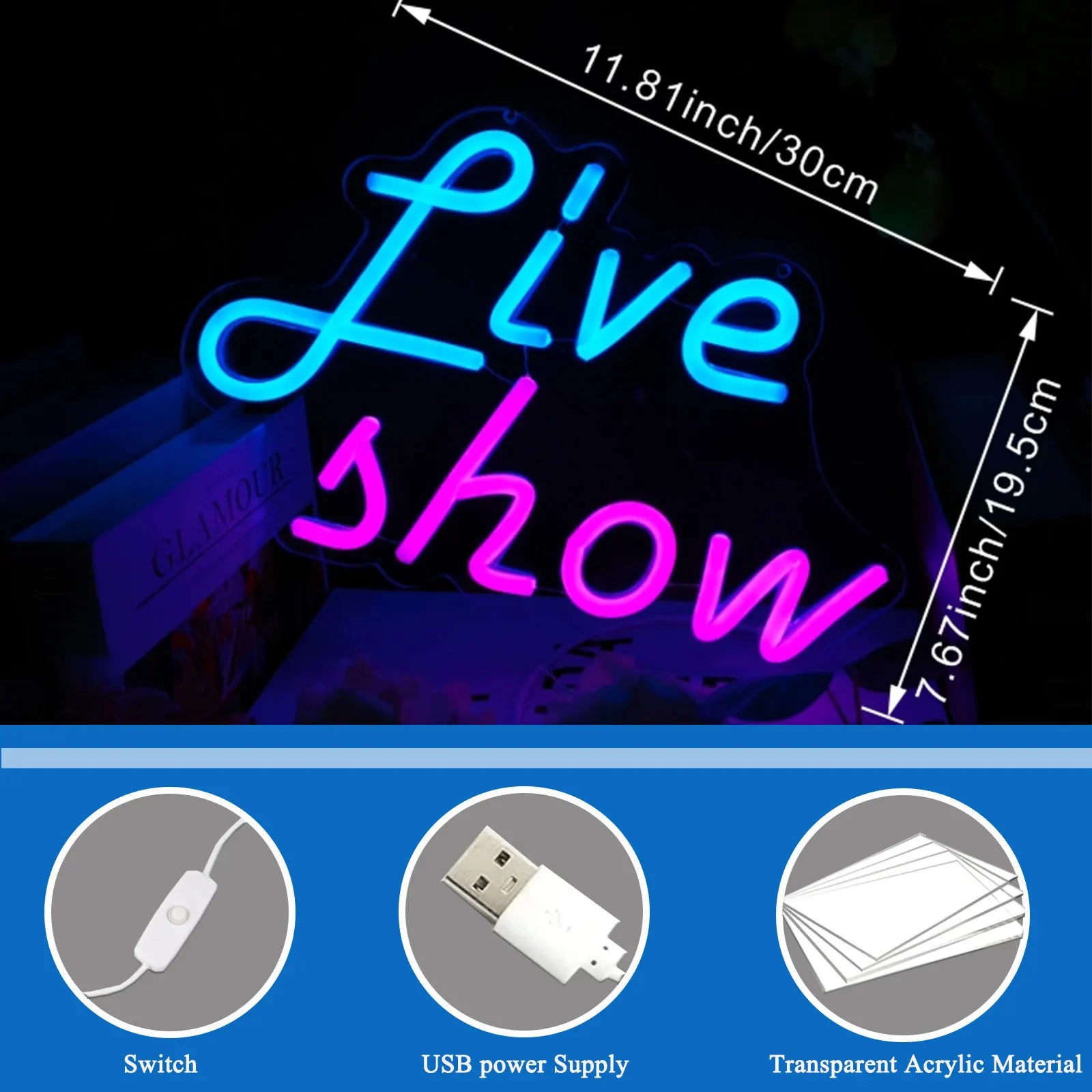 LED Neon Bedroom Ambient Light Room Small Wall Lamp Modeling Ornament Decorative Light Layout Ins Wind Internet Celebrity Bar